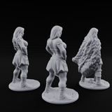 Hands On Hips Human Fighters Miniature for Dungeons and Dragons, Pathfinder or other TTRPGs