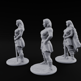 Hands On Hips Human Fighters Miniature for Dungeons and Dragons, Pathfinder or other TTRPGs