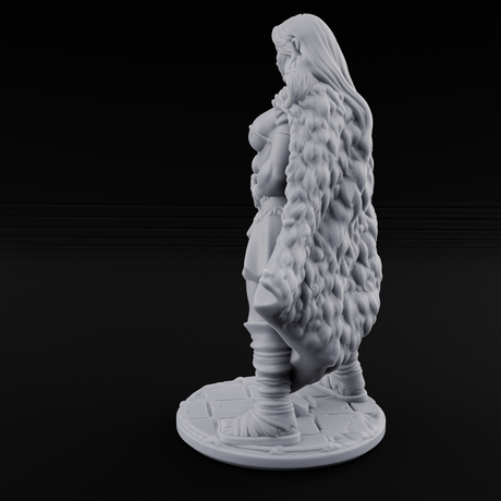 Hands On Hips Human Fighter B Miniature for Dungeons and Dragons, Pathfinder or other TTRPGs