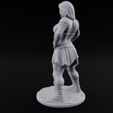 Hands On Hips Human Fighters Miniature for Dungeons and Dragons, Pathfinder or other TTRPGs