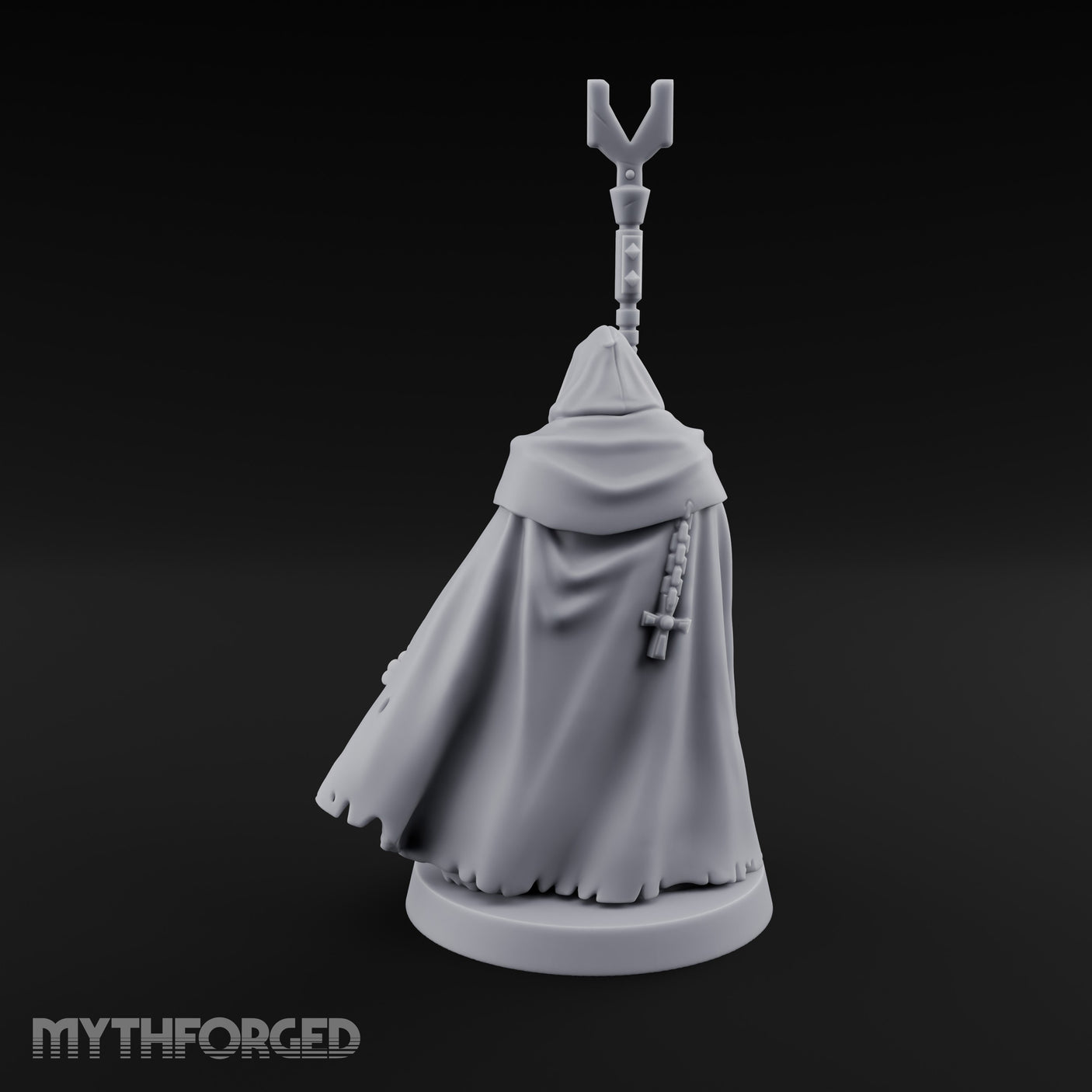 Ammo Draped Fork Staff Gripping Human Monk gallery 10