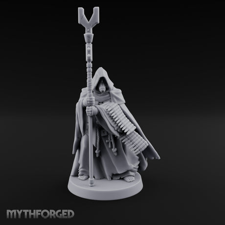 Ammo Draped Fork Staff Gripping Human Monk gallery 18
