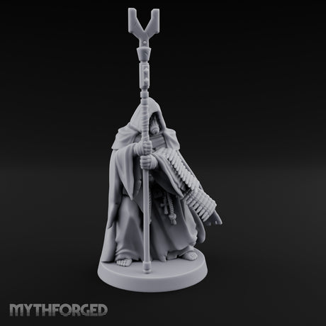 Ammo Draped Fork Staff Gripping Human Monk gallery 2