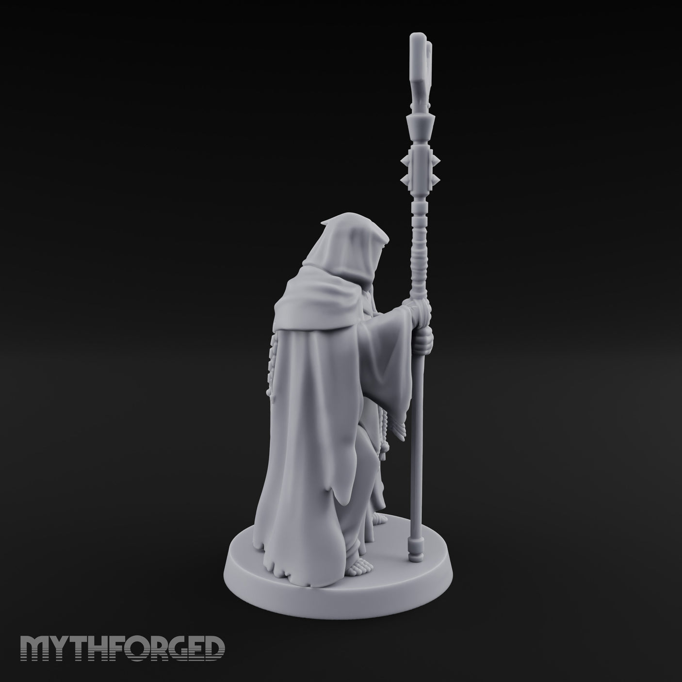 Ammo Draped Fork Staff Gripping Human Monk gallery 5