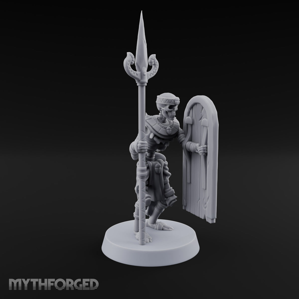 Dust and Sandstone Silence Skeleton Warriors — A · Spear & Shield + Spear & Shield