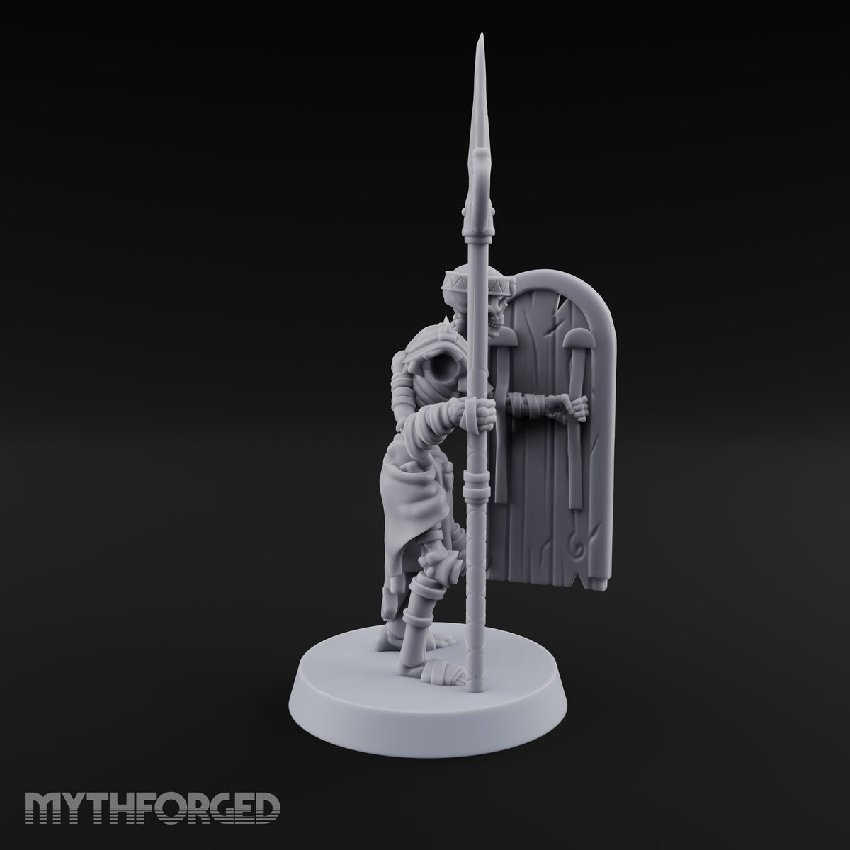 Dust and Sandstone Silence Skeleton Warriors — A · Spear & Shield + Spear & Shield