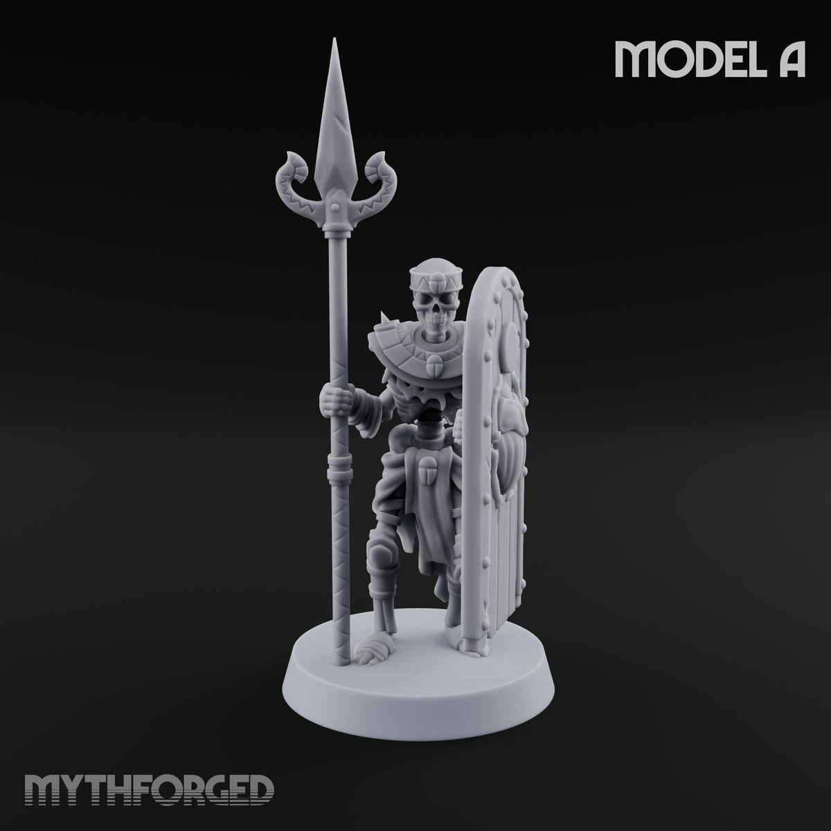 Dust and Sandstone Silence Skeleton Warriors — A · Spear & Shield + Spear & Shield