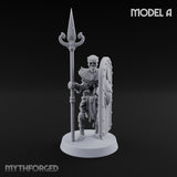Dust and Sandstone Silence Skeleton Warriors — A · Spear & Shield + Spear & Shield