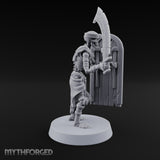 Dust and Sandstone Silence Skeleton Warrior A — Sword & Shield