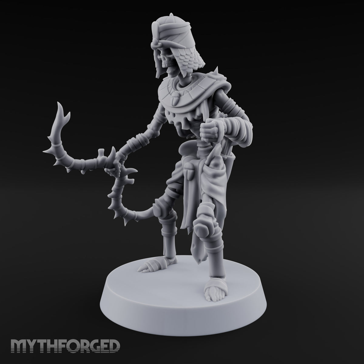 Dust and Sandstone Silence Skeleton Warrior B — Bow & Arrows