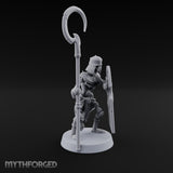 Dust and Sandstone Silence Skeleton Warrior B — Spear & Shield