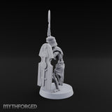 Dust and Sandstone Silence Skeleton Warrior B — Spear & Shield