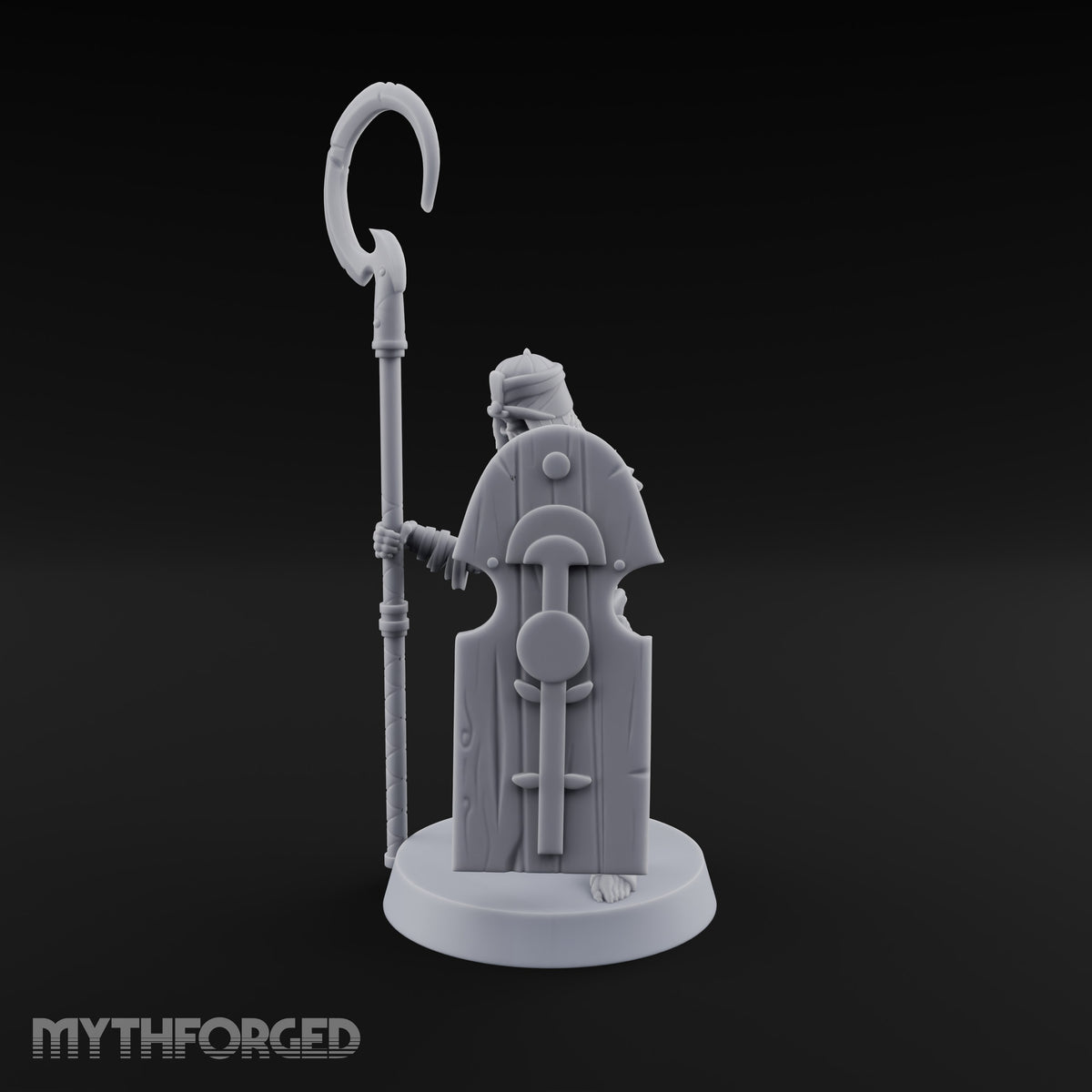 Dust and Sandstone Silence Skeleton Warrior B — Spear & Shield
