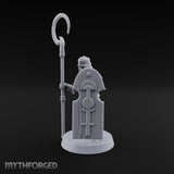 Dust and Sandstone Silence Skeleton Warrior B — Spear & Shield