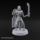 Dust and Sandstone Silence Skeleton Warrior B — Sword & Shield