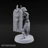 Dust and Sandstone Silence Skeleton Warrior C — Sword & Shield