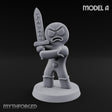Angry Brawling Gingerbread Warrior A Miniature for Dungeons and Dragons, Pathfinder or other TTRPGs