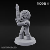 Angry Brawling Gingerbread Warrior A Miniature for Dungeons and Dragons, Pathfinder or other TTRPGs