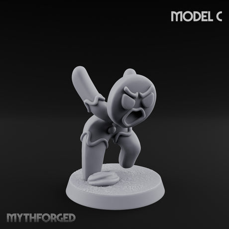 Angry Brawling Gingerbread Warrior C Miniature for Dungeons and Dragons, Pathfinder or other TTRPGs