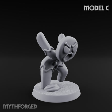 Angry Brawling Gingerbread Warrior C Miniature for Dungeons and Dragons, Pathfinder or other TTRPGs