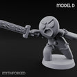 Angry Brawling Gingerbread Warrior D Miniature for Dungeons and Dragons, Pathfinder or other TTRPGs