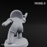 Angry Brawling Gingerbread Warrior D Miniature for Dungeons and Dragons, Pathfinder or other TTRPGs