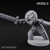 Angry Brawling Gingerbread Warrior D Miniature for Dungeons and Dragons, Pathfinder or other TTRPGs
