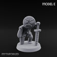 Angry Brawling Gingerbread Warrior E Miniature for Dungeons and Dragons, Pathfinder or other TTRPGs