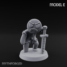 Angry Brawling Gingerbread Warrior E Miniature for Dungeons and Dragons, Pathfinder or other TTRPGs