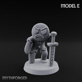 Angry Brawling Gingerbread Warrior E Miniature for Dungeons and Dragons, Pathfinder or other TTRPGs