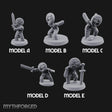 Angry Brawling Gingerbread Warriors Miniature for Dungeons and Dragons, Pathfinder or other TTRPGs