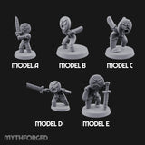 Angry Brawling Gingerbread Warriors Miniature for Dungeons and Dragons, Pathfinder or other TTRPGs