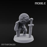 Angry Brawling Gingerbread Warriors Miniature for Dungeons and Dragons, Pathfinder or other TTRPGs