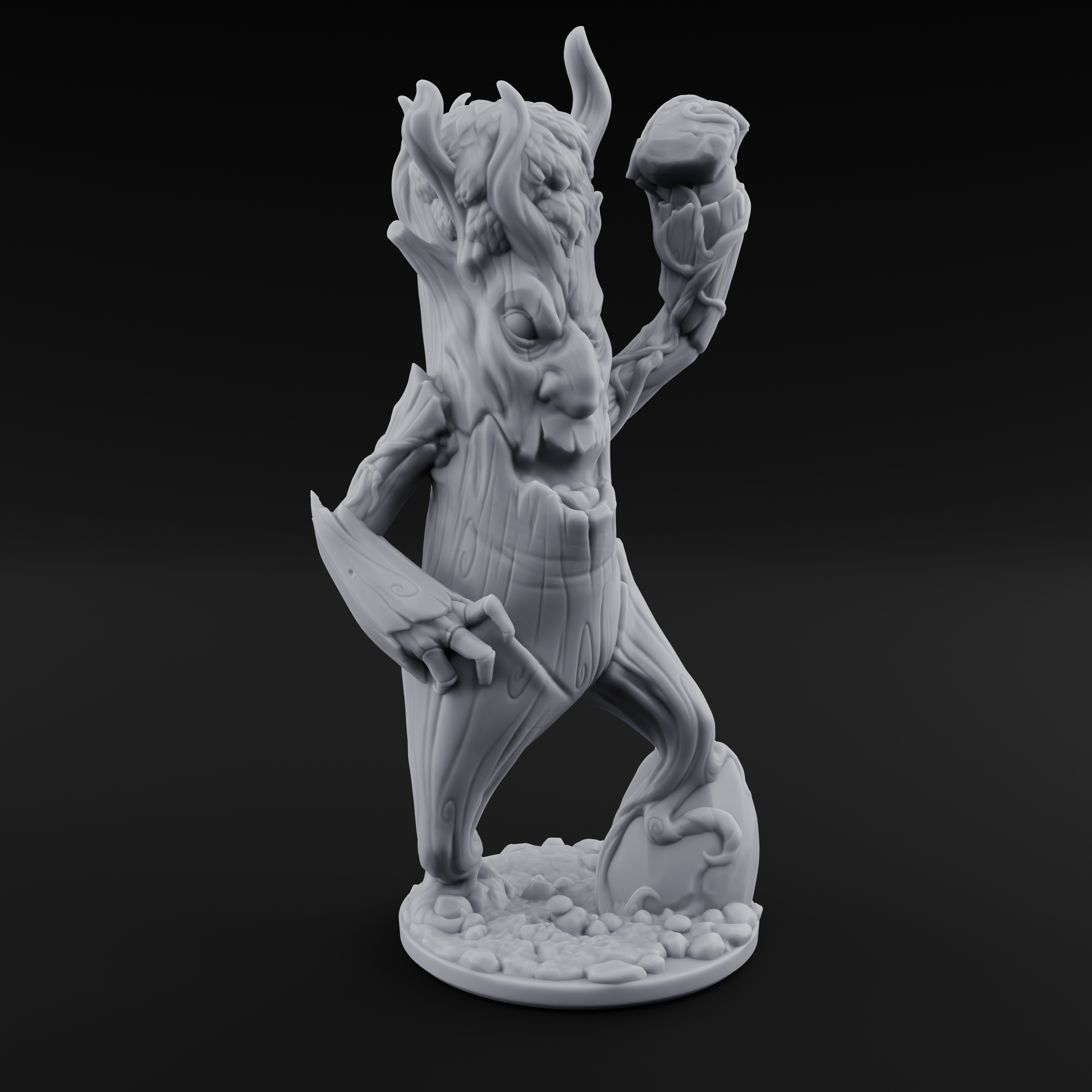 Branches Raised Triumphant Treant Warden Miniature for Dungeons and Dragons, Pathfinder or other TTRPGs