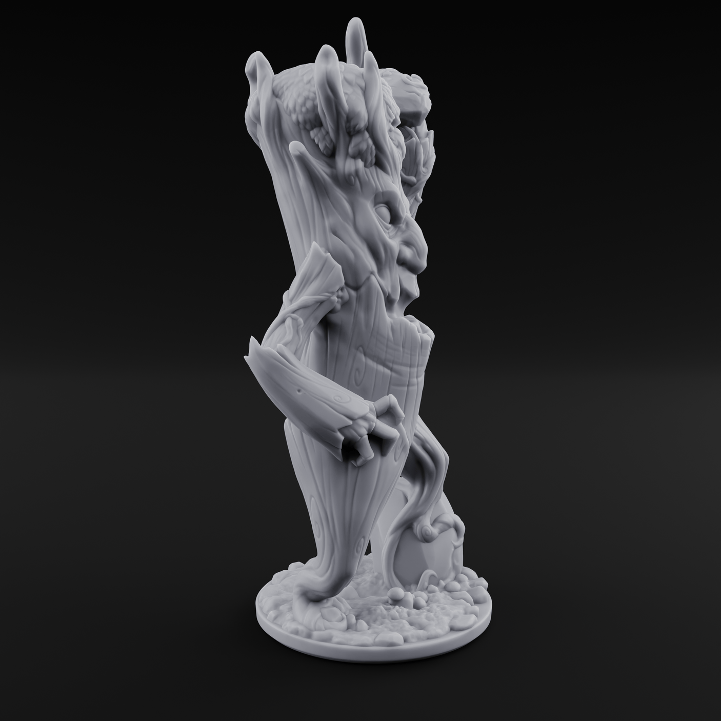 Branches Raised Triumphant Treant Warden Miniature for Dungeons and Dragons, Pathfinder or other TTRPGs