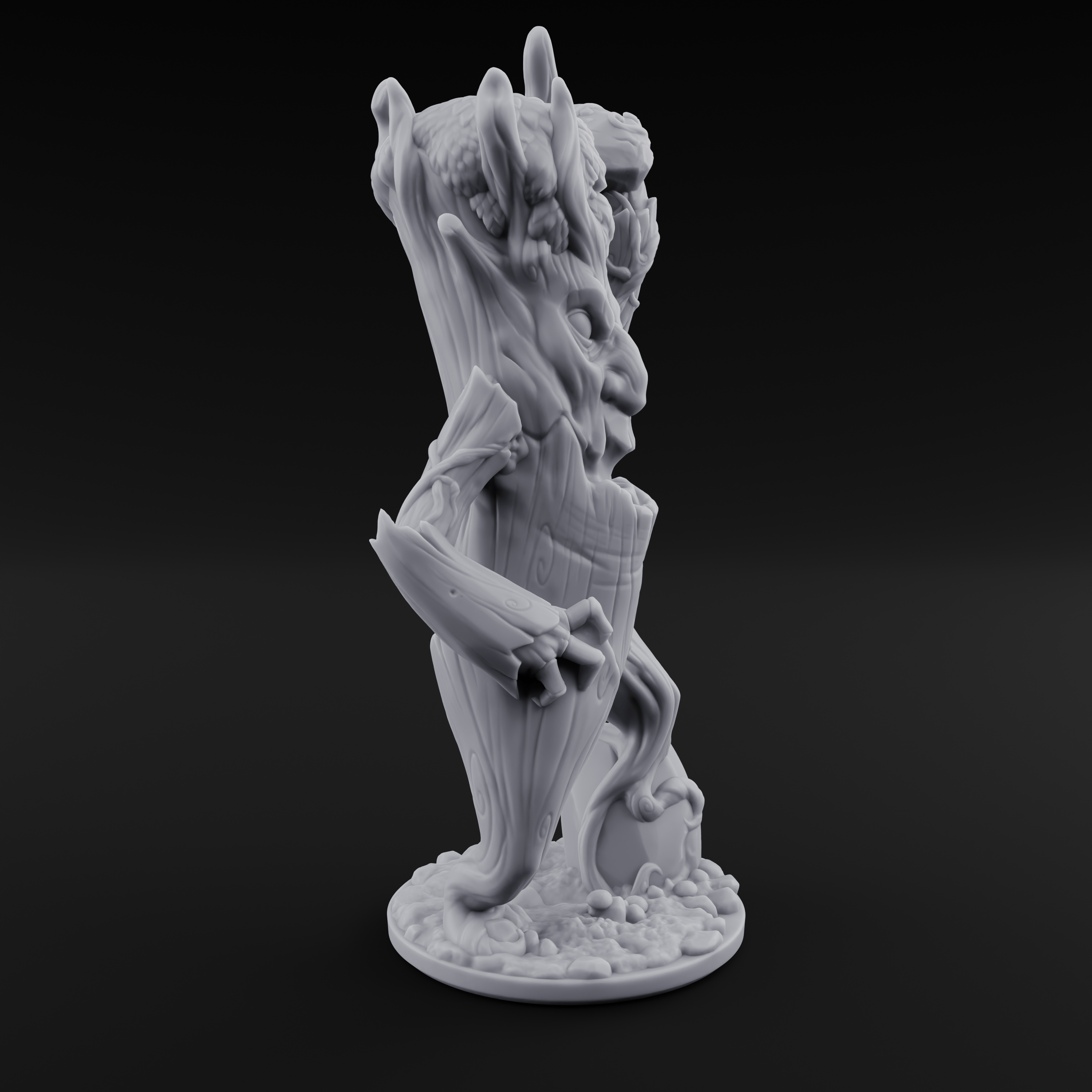 Branches Raised Triumphant Treant Warden Miniature for Dungeons and Dragons, Pathfinder or other TTRPGs