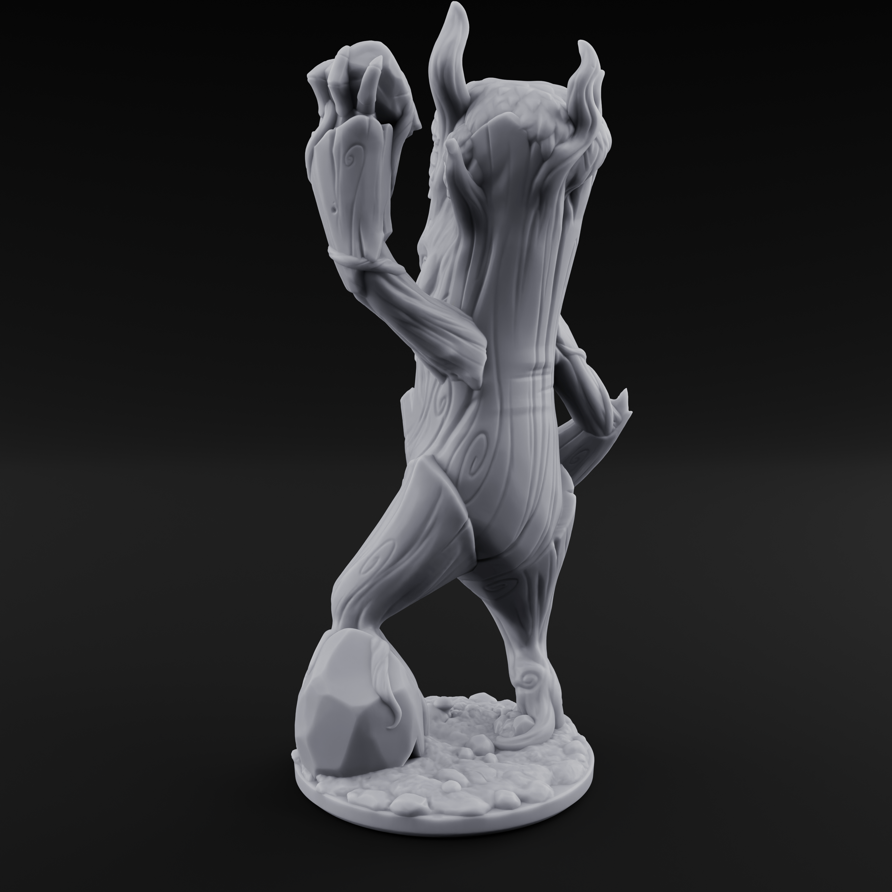 Branches Raised Triumphant Treant Warden Miniature for Dungeons and Dragons, Pathfinder or other TTRPGs