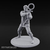 Ankh Brandishing Human Fanatic Miniature for Dungeons and Dragons, Pathfinder or other TTRPGs