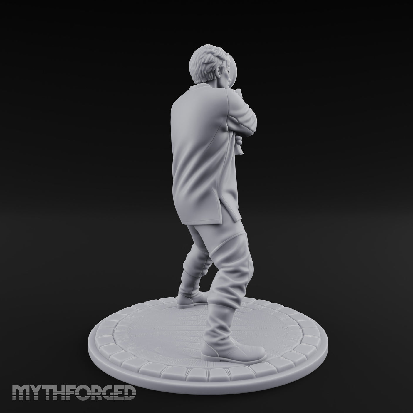 Ankh Brandishing Human Fanatic Miniature for Dungeons and Dragons, Pathfinder or other TTRPGs