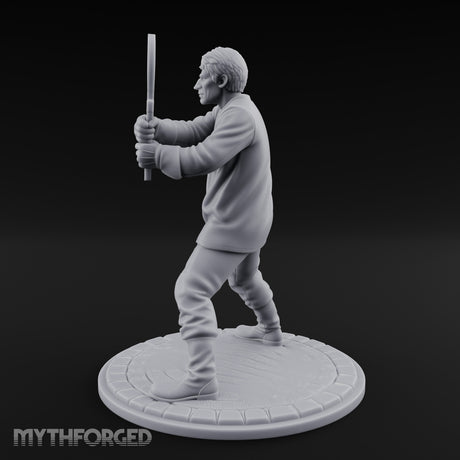 Ankh Brandishing Human Fanatic Miniature for Dungeons and Dragons, Pathfinder or other TTRPGs