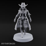 Stepping Into Town Space Sheriff Miniature for Dungeons and Dragons, Pathfinder or other TTRPGs