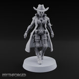 Stepping Into Town Space Sheriff Miniature for Dungeons and Dragons, Pathfinder or other TTRPGs