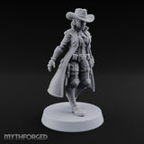 Stepping Into Town Space Sheriff Miniature for Dungeons and Dragons, Pathfinder or other TTRPGs