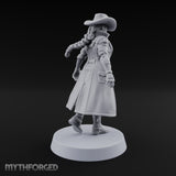Stepping Into Town Space Sheriff Miniature for Dungeons and Dragons, Pathfinder or other TTRPGs