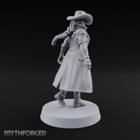 Stepping Into Town Space Sheriff Miniature for Dungeons and Dragons, Pathfinder or other TTRPGs