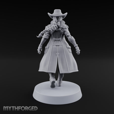 Stepping Into Town Space Sheriff Miniature for Dungeons and Dragons, Pathfinder or other TTRPGs