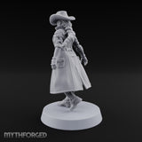 Stepping Into Town Space Sheriff Miniature for Dungeons and Dragons, Pathfinder or other TTRPGs