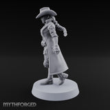 Stepping Into Town Space Sheriff Miniature for Dungeons and Dragons, Pathfinder or other TTRPGs