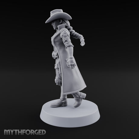 Stepping Into Town Space Sheriff Miniature for Dungeons and Dragons, Pathfinder or other TTRPGs
