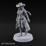 Stepping Into Town Space Sheriff Miniature for Dungeons and Dragons, Pathfinder or other TTRPGs